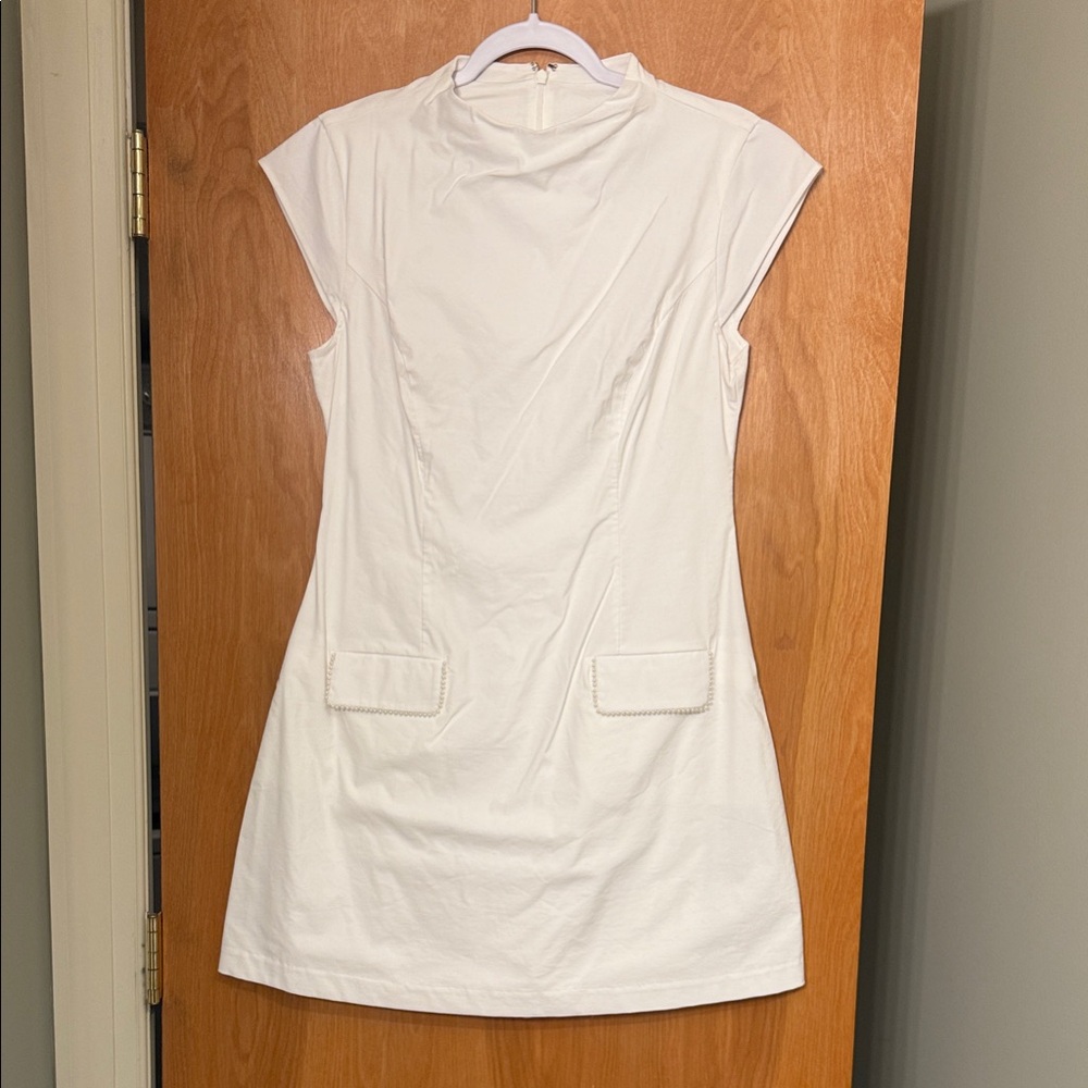 BHLDN Cream Mini Dress